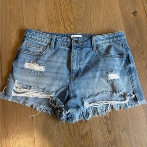Denim Distressed Women's Shorts